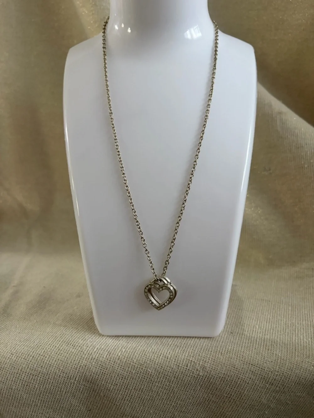 Silver Heart Pendant Necklace - Classic Sparkle